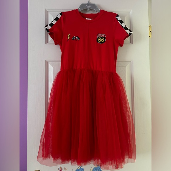 Taylor Joelle cars lightning McQueen inspired tutu dress size 14 Disney big girl - Picture 1 of 5
